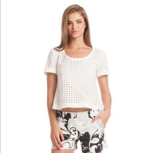 Trina Turk Eyelet top. Like new condition.